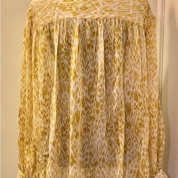 ANINE BING NWOT Caleb Silk Blouse in Marigold Leo - Picture 16 of 16